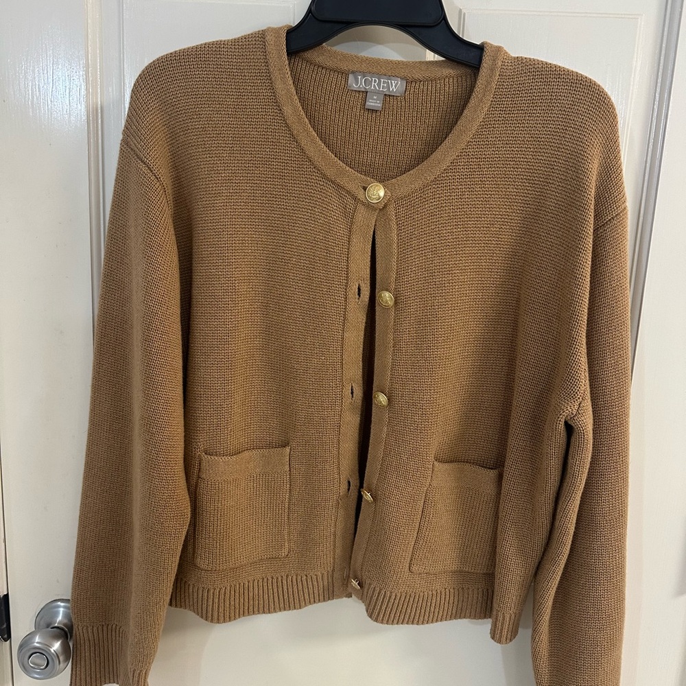 J. Crew Women's Camel Cardigan